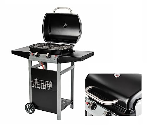 GrillChef by Landmann - Barbacoa de gas con 2 fuegos