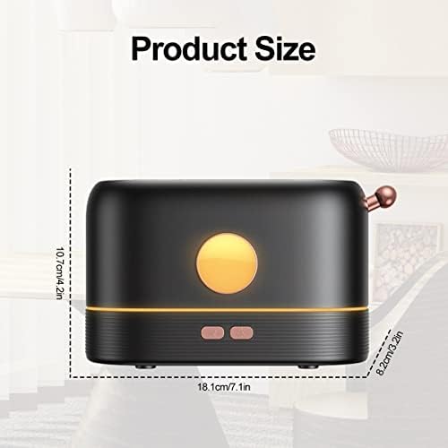 Flame Air Diffuser Noiseless Flame Air Humidifier USB Charging Aroma Diffuser Humidifier Three Colors Flame Essential Oil Diffuser for Home, Bedroom, Office, Yoga, Baby