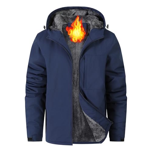 Buytop Men's Waterproof Ski Snow Jacket Fleece…