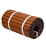 Garosa 1 Rolle Gartenumrandung aus Wellblech, Verzinktes Blech, Gartenumrandung, Verzinktes Blech, Rostfreie Behandlung, Fortschrittliche Beschichtungstechnologie, Einzigartiges