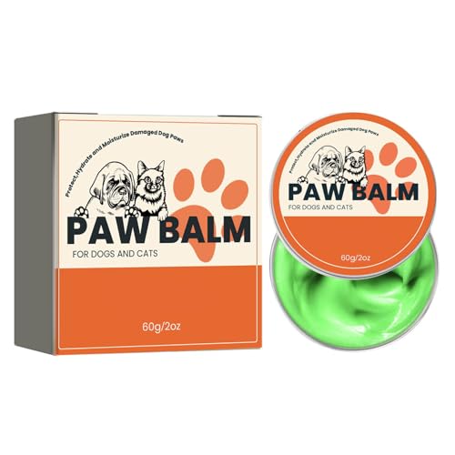 Fórmula de cera natural hidratante para mascotas para perros y gatos para almohadillas secas y cuidado nutritivo de mascotas Kqy364 (7,3 x 7,3 x 2,7 cm)