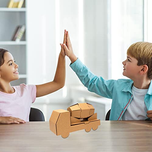 Casa de Papelão - Playhouse de coloração de papelão,Paper Toys DIY Making, Crisp KT Board, Cultive C