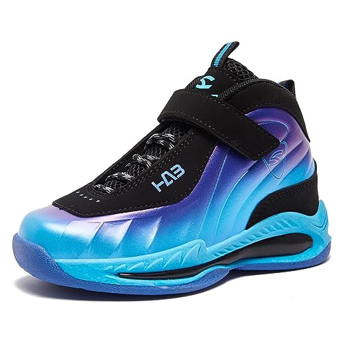 LackBlue Boys Girls Sneakers Fashion Basketball Shoes for Kids Nonslip Athletic Sports Running Shoes for Boys Girls Blue Size 3.5,(1 Pair) by LackBlue - Used condition - US$35.20