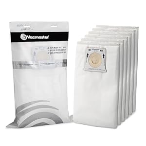 Vacmaster 521355 Replacement HEPA Bags, Pack of 6, for Bagged Upright Vacuum UB0302E