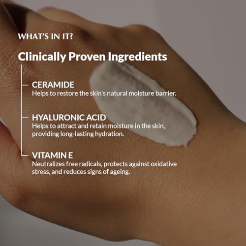 Image of Molekulaire Atopycera Barrier Repair Moisturizer | 5 Ceramides & Hyaluronic Acid | Fragrance-Free Face Moisturizer for long lasting hydration|Non-Sticky & Fast Absorbing | Daily Use For All Skin Types | 50g