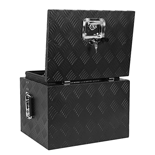 Merxeng 18 Inch Heavy Duty Aluminum Diamond Plate Tool Box Chest Box Pick Up Truck Bed Rv Trailer Toolbox Underbody Box Storage Lockable Organizer With Side Handle And Lock Keys #TOP5
