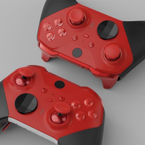 Image of eXtremeRate 6 in 1 Metal Thumbsticks Replacement for Xbox Elite Series 2 Controller, Swappable Magnetic Joysticks Accessories Parts for Xbox Elite Series 2 Core Controller - Passion Red