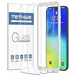 TETHYS 3 Pack Glass Screen Protector Compatible with iPhone 13 Pro Max 2021 6.7 Inch, Case Friendly Tempered Glass Film 9H Hardness HD Shield (Guidance Frame included)