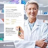 Vitamin D3 Tropfen hochdosiert 1000 IE, 50 ml (1700 Tropfen), Cholecalciferol vegetarisch, hohe Bioverfügbarkeit, Natürliche Nahrungsergänzung ohne Zusatzstoffe, Made in Germany