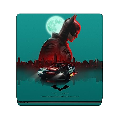 Autocollant vinyle de jeu PS4 Slim découpe précise Batman Gotham skin