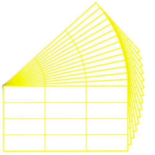 Pack de 180 Etiquetas Multiuso,Pegatinas Blancas Adhesivas,Etiquetas Autoadhesivas,Etiquetas Adhesivas Blancas Pegatinas-32 x 64 mm