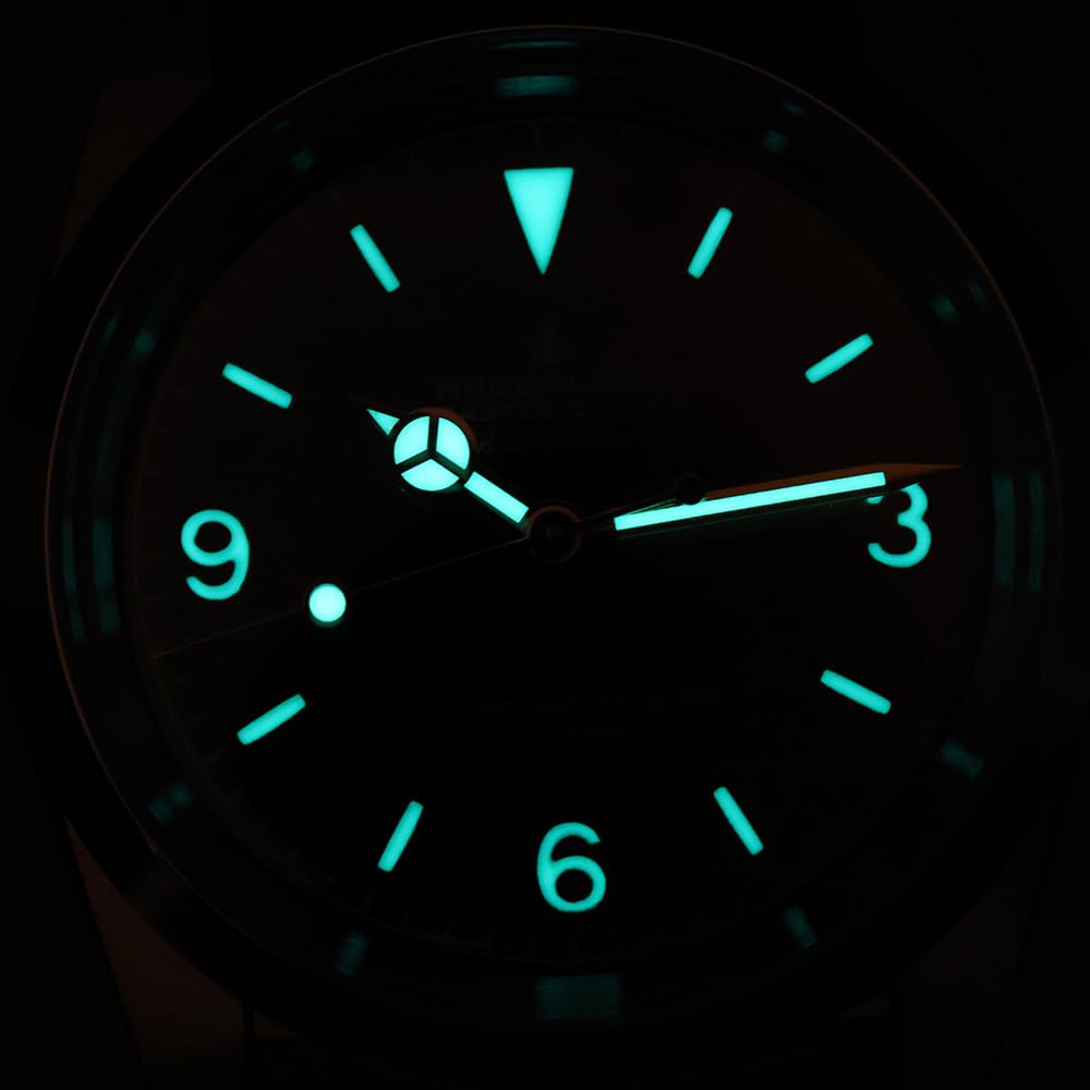 Automatyczny zegarek męski z mechanizmem zegarowym PT5000, szkło szafirowe, BGW-9 fluorescencyjny