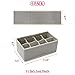 DIOMMELL Set of 6 Foldable Cloth Storage Box Closet Dresser Drawer Organizer Fabric Baskets Bins Containers Divider for Clothes Underwear Socks Lingerie Clothing, Grey 00-0600