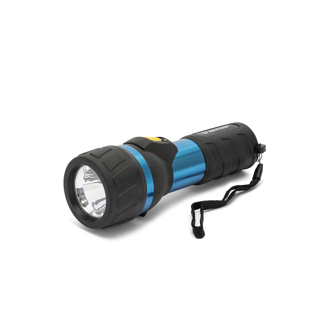 Velamp IMPULSE Torcia LED impermeabile 3W - Impugnatura antiscivolo e laccetto – Alta potenza e resistenza - Per uso esterno ed emergenze - 2 batterie tipo D