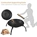 Imagen de Yaheetech Brasero Exterior para Jardín Portátil y Plegable Chimenea para Carbon con Atizador Bolsa Transporte para Hogueras Terraza Camping al Aire Libre 54x38