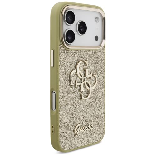 Étui Guess Fixed Glitter Big 4G Metal Frame pour iPhone 17 Pro or Neuf - vue 5