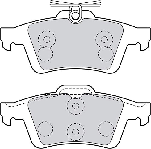 VALEO Plaquettes de frein Essential 301019, Jeu de 4 plaquettes Essieu arrière - Certifiées ECE-R90