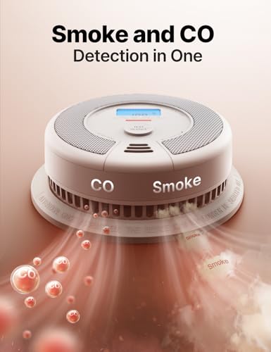 X-Sense Smoke Detector Carbon Monoxide Alarm Combo, 10-Year Non-Replaceable Battery, Not Hardwired, UL 217 9th Edition Certified, Model XP0H-SN, 1-Pack
