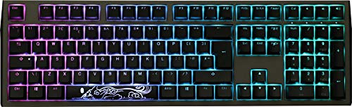 Ducky Channel DuckyChannel Shine 7 RGB Teclado retroiluminado mecánica USB con interruptores de Plata de Cereza MX Velocidad