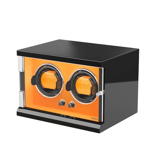 VANTENT Watch Winder for Automatic Watches with LED LightingShining Finishing and Quiet Motor/2 watcah Position