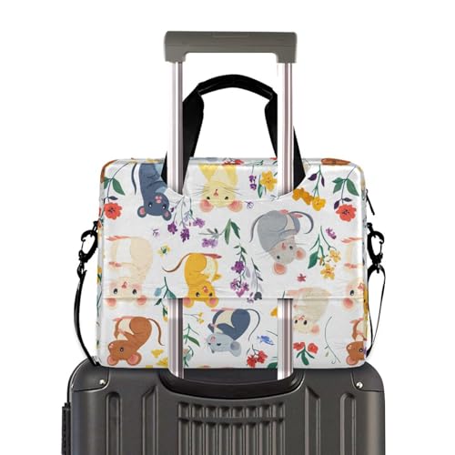 Maletín para portátil unisex 15.6 pulgadas con correa y asa miniatura 4