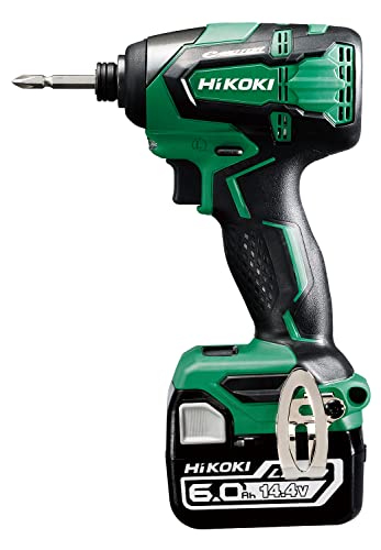 HiKOKI (ハイコーキ) 14.4Vインパクトドライバ 6.0Ah蓄電池2個・急速充電器・ケース付き WH14DB(2YC)