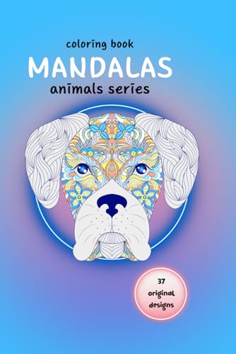 Coloring page. Mandala animals series: Coloring book for adults and children. Mandala for kids