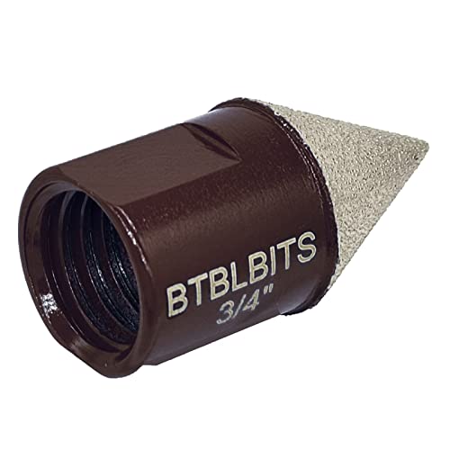Btblbits BTBLBITS-20MM-DIAMOND CHAMFER BITS Diamond Beveling Chamfer Bit 3/4 Inch (20Mm) X 5/8"-11 Thread Diamond Countersink Drill Bit For Enlarging Trimming Shaping Existing Holes Of Granite Marble Porcelain Tile Ceramic thumb #2