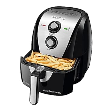 Fritadeira Sem Óleo Air Fryer 5,5L, Mondial, Preto/Inox, 1900W, 220V - AF-55 I