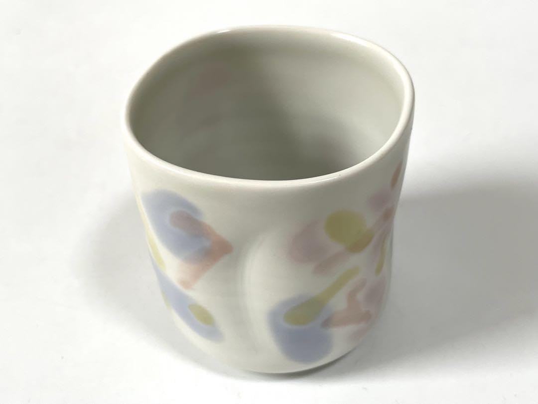 Amazon.co.jp: 1 陶芸家 筒井廣明 釉彩磁 湯呑 ゆのみ カップ 葆光彩  