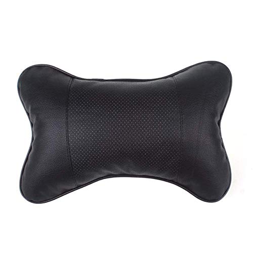 Car Neck Pillow Seat Head Leather Support Cushion Pad Head Relax Muscle Health Care Elastic Neck Rest (Color : Coloura) (Colourb)
