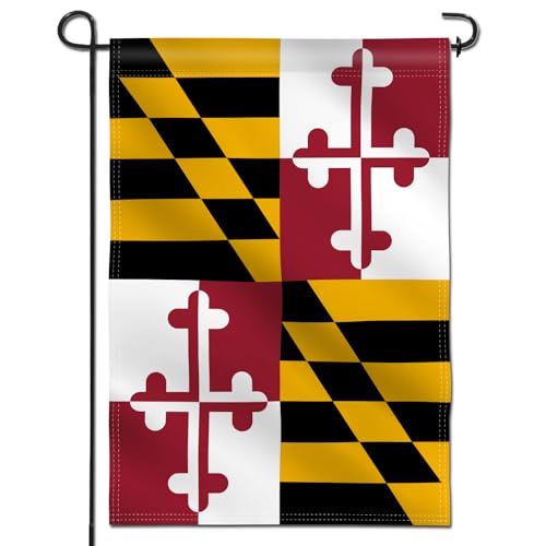 Anley Double Sided Premium Garden Flag, Maryland State MD Decorative