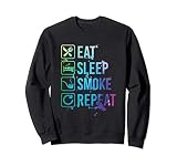 Smoke Pipe Eat Sleep Repeat Watercolor Gift for Christmas, Birthday, Valentine's Day, Father's Day, Mother's Day