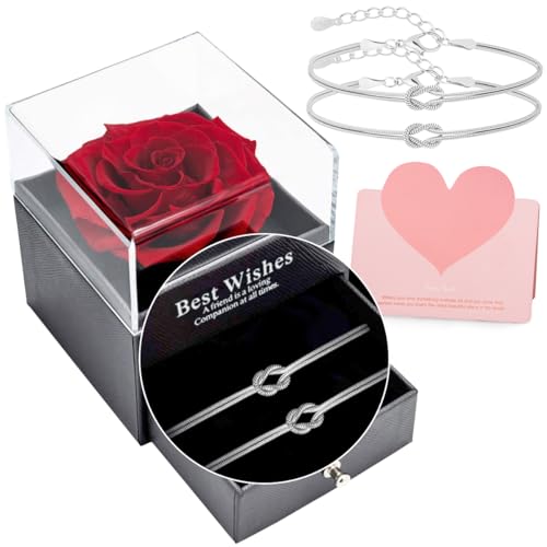 Bracelets couple argent symbole nœud d'amour le cadeau de fête des mères