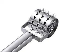 Amaciador De Carne Rolo Manual Inox Amolecedor De Carne