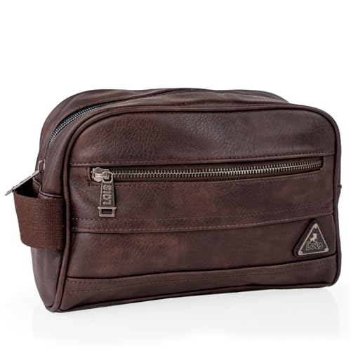 Lois   Neceser Hombre Pequeño. Bolsa de Aseo. Viaje. Marron