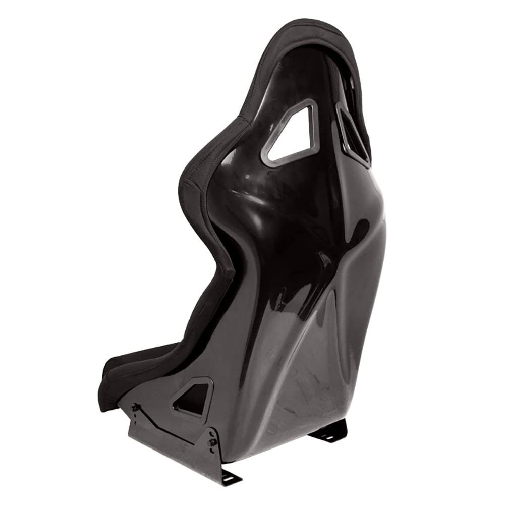 AUTO-STYLE Siège baquet 'BS8' - Noir - Dossier fixe en polyester - incl. glissières