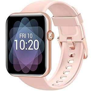 Fitniv-Smart-Watch-155-Inch-LCD-Color-Screen-Smartwatch-for-Android-and-iOS-Phones-Heart-Rate-Monitor-Blood-Oxygen-Saturation-5ATM-Waterproof-Pedometer-Fitness-Tracker-for-Women-Men FITNIV Smart Watch, 1.55 Inch Touch Screen Smartwatch for Android and iOS Phones, Fitness Tracker with Heart Rate & SpO2 & Sleep Monitor, 5ATM Waterproof Pedometer Watch for Women Men, Pink