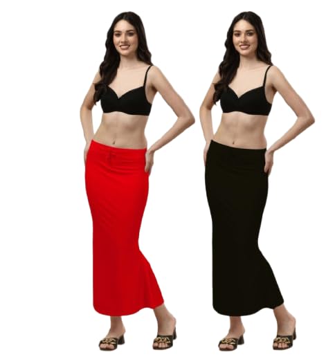 kashikay creation Women's Saree Shapewear Petticoat | Mermaid Fit Saree Inner Skirt | Stretchable & Breathable Saree Underskirt with Drawstring Waist||02 Fish-picture-15