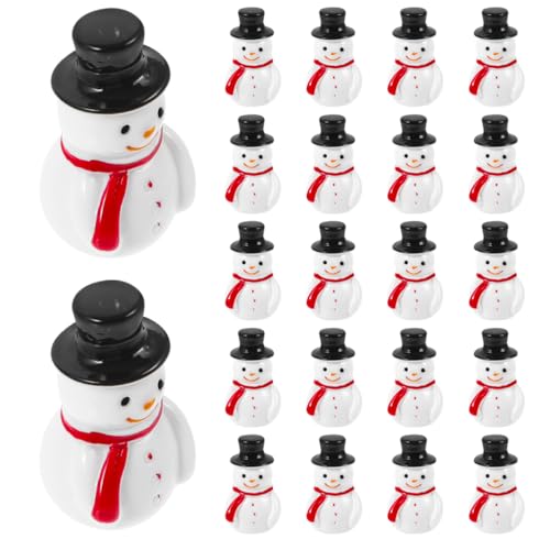 Homoyoyo 20 Stück Mini Schneemann Figuren – Kleine...