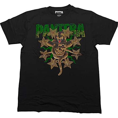Pantera Skull & Snake T-Shirt Hommes Rock Off Large