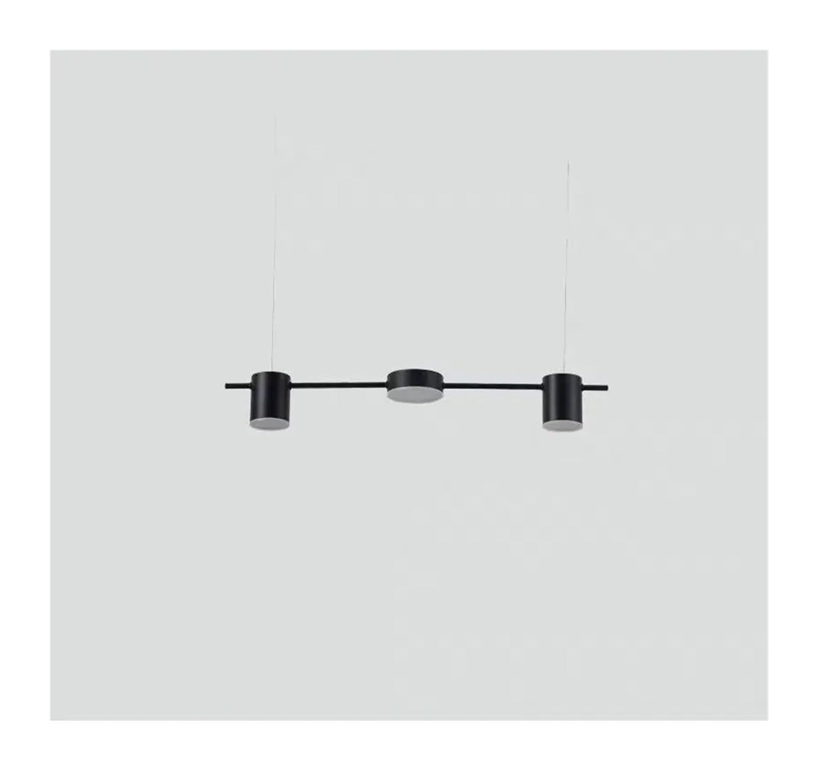 Lampe suspendue LED moderne 3 têtes en fer forgé élégant