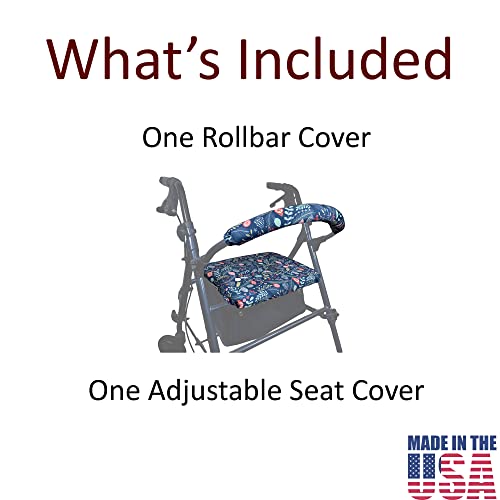 Rollator Walker Seat & Backrest Cover (Happy Holidays) #TOP3