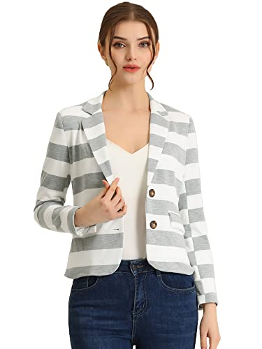 Blazer rayé pour femme ajusté résolvant le manque d'élégance