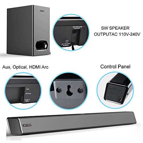 Image of Ant Audio Treble X -SB560 120 Watt 2.1 Channel Wireless Bluetooth Speaker (Black)