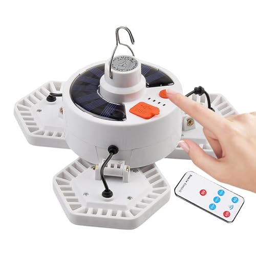 Lampe de camping solaire et lanterne USB étanche rechargeable à 5 modes