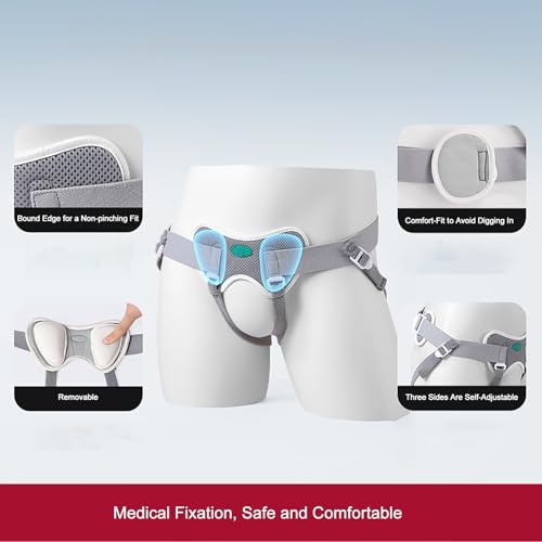 Faja para Hernia Unisex Ajustable con Almohadillas de Compresión miniatura 3