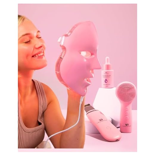 LED Face Mask Light Therapy Spa Kit