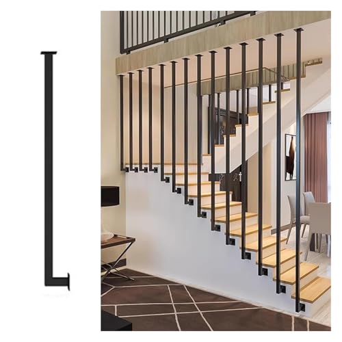 Pasamanos de escalera en forma de L para escalones de piedra en entradas de chalets familiares