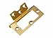 100 x Cabinet Door Flush Hinges EB Brass Plated Steel 75MM (3 inch)